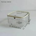 DEKAXID Compact Transparent Desktop Trash Can with PresstoOpen Lid