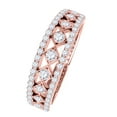 thumbnail image 4 of Mauli Jewels Engagement Rings for Women 0.35 Carat Diamond Women's Wedding Band prong 14K Rose Gold, 4 of 7