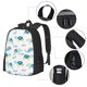 thumbnail image 2 of Fotbe Sea Turtle Mochila para Hombre y Mujer - Tela Oxford 600D Resistente - Mochila Impermeable de Gran Capacidad para Escuela, Viajes y Senderismo, 2 of 6
