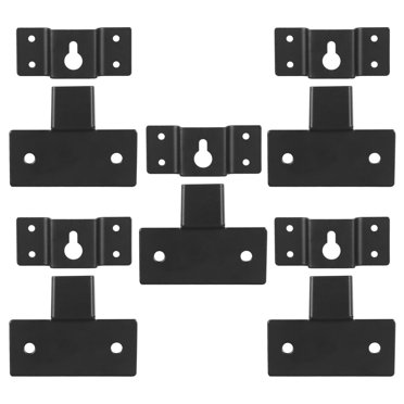 MasteelfCA 5 Pcs Support Mural Universel pour Haut-Parleur Support Mural pour Haut-Parleur pour Maison Magasin Hôpital (Noir)