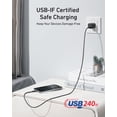 thumbnail image 3 of Cable USB C Anker Nano, 240 W, 30 cm, carga rápida para iPhone MacBook, 3 of 3
