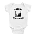 thumbnail image 1 of Future Statistician Funny Baby Bodysuits Boy Girl Unisex, 1 of 3