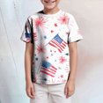 thumbnail image 2 of Gerichy July 4th Boys Patriotic Shirt Kids Memorial Day American Flag Tees Tops for 3T 4T 5T 6T 7T 8T, 2 of 6