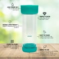Primula Press & Go Double Wall Plastic Iced Tea Tumbler with Strainer