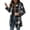 Black, variant on Womens Wool Blend Coats, Lapel Collar Fashion Mid-Length Single Breasted Plaid Jackets Green Size L