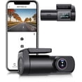 thumbnail image 1 of 1080p Mini Wifi Dashcam For Cars, Car Camera Dash With 0.96" Mini Screen Parking Monitor, Super Night Vision, 170 Wide Angle, App Control, 1 of 5