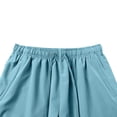 thumbnail image 5 of PNTUTB Men's Solid Color Quick Dry Breathable Athletic Drawstring Waistband Shorts with Slightly Split Hem and Zipper Pockets, 5 of 6