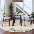 thumbnail image 4 of Round Area Rug 5 Ft, Easter Washable Non-Slip Circle Carpet for Living Room/Bedroom, Eggs Gnomes Bunny Elegant Pastoral Rustic Low-Profile Runner Mats Collection Rugs for Indoor, 4 of 7