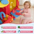 thumbnail image 3 of iYofe Playhouse for Kids Toddlers, Indoor & Outdoor PlayHouse, EVA Play Houses with Pretend Kitchen/Food/Cookware Set/Chair, Girls Boys Pretend Play Toy Gift, Screwless Easy Assembly, 3 of 6