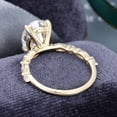 thumbnail image 4 of Jewelerix Charming Oval Cut Ring 1.50 CT Moissanite Diamond Engagement Ring Plated Yellow Gold Handmade Jewelry Forever one Her Birthday Gift Ring, 4 of 5