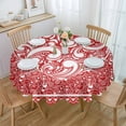 thumbnail image 3 of Sunflower Watercolor Butterfly Wooden Board Round Tablecloth Waterproof Wedding Banquet Table Cover Dining Decorative Tablecloth, 3 of 6