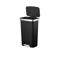 thumbnail image 4 of Better Homes & Gardens 11.9 Gallon Plastic Kitchen Step Trash Can, Black, 4 of 13