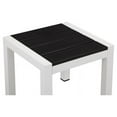 thumbnail image 4 of Pangea Home Brise Moderne Cadre en Aluminium Patio Table d'Appoint en Blanc/noir, 4 of 4