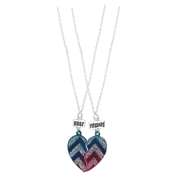 2 Piece Heart Best Friends Necklace