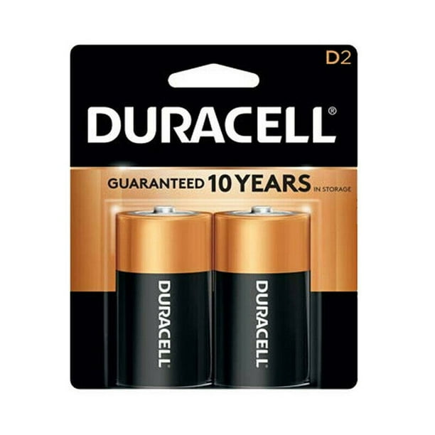 Duracell D 2 Pack Coppertop Alkaline Batteries