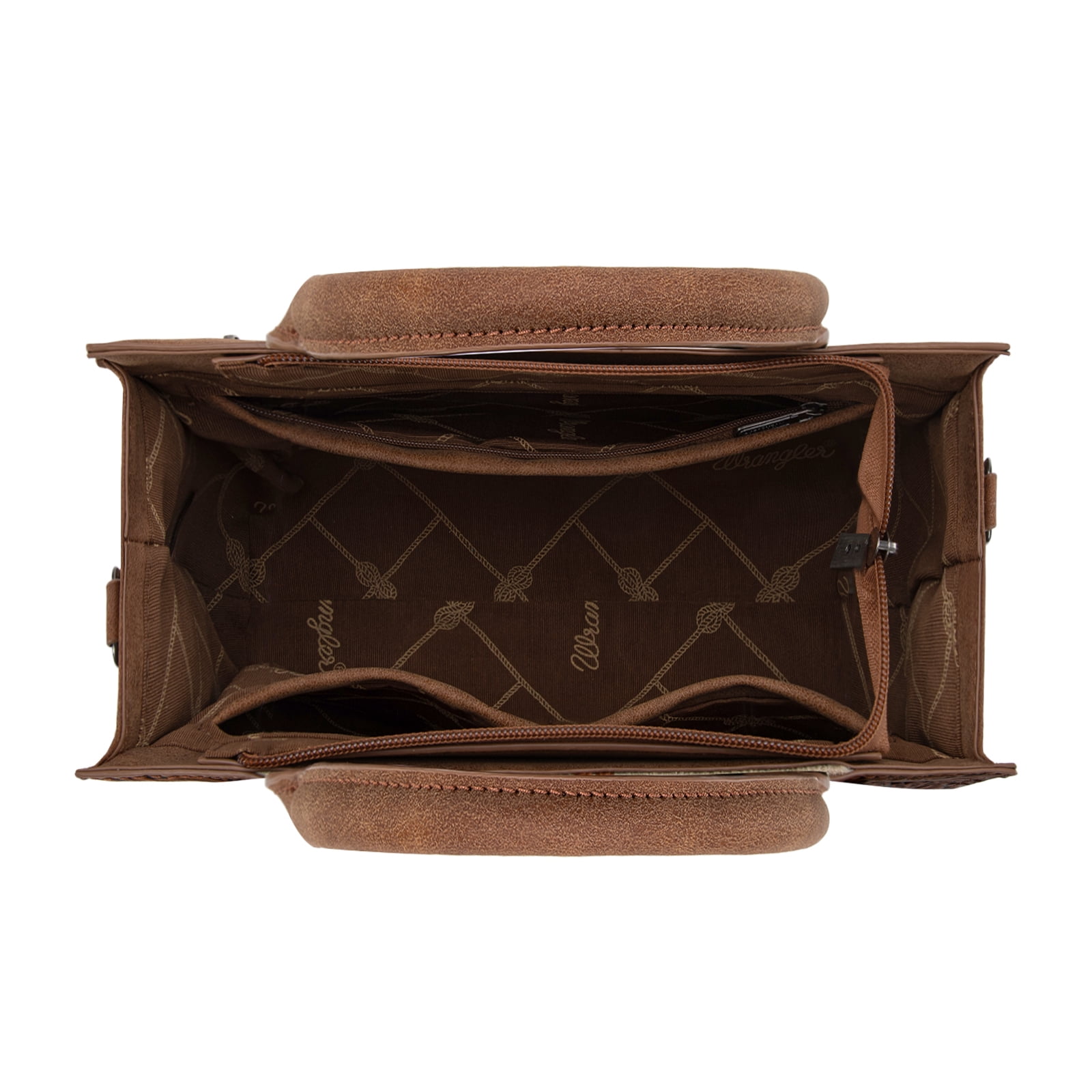Montana West Wrangler Aztec Tote Bag for Women Western Shoulder Purse Stylish Top Handle Handbag, Brown