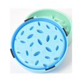 thumbnail image 2 of （Blue） Large Non-Slip Slow Feed Dog Bowl - Stop Bloating - Puzzle - Maze - Dog Food Bowl, 2 of 5