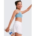 thumbnail image 5 of CRZ YOGA Girls Soft Skirty Athletic Shorts Tennis Soccer Casual Flowy Ruffle Zip Pocket Liner Kids Teen, 5 of 6