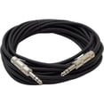 thumbnail image 3 of Seismic Audio SATRX-25, 6 Pack of Black 25 Foot TRS Patch Cables, 3 of 3