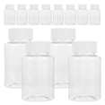 thumbnail image 1 of OULII 12Pcs Sealing Medicine Bottle Transparent Plastic Item Storage for Daily Use, 1 of 8