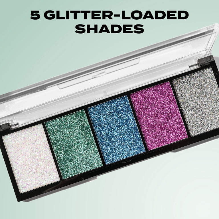 Hard Candy Glitteratzi, Eye Shadow Palette, Glitter Finish, Space