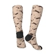 thumbnail image 4 of Daiia Sports Socks Leopard Print Printed Novelty Crew Socks for Men Women Knee High Socks Cotton Socks Soft & Breathable Support Unisex Socks, 4 of 9