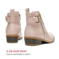 thumbnail image 5 of DREAM PAIRS Girls Boots Low Heel Side Zipper Ankle Booties Little Kid/Big Kid, 5 of 6