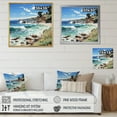 thumbnail image 4 of Designart "Beach Contrast Painting II" Nautical & Beach Floater Framed Canvas Art Print, 4 of 7