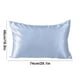 thumbnail image 3 of Funda de almohada de seda fría con aislamiento de fibra | Paquete de 2 fundas protectoras transpirables para almohadas de hotel | Poliéster absorbente para niños y adultos | Ropa de cama refrescante, 3 of 7