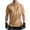 Khaki, variant on HomeDM Shirts for Men Short Sleeve Summer Golf T-Shirts Collared Button V Neck Casual Solid Color Pullover Tops, Gray, Size M
