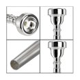 thumbnail image 4 of Trumpet Mouthpiece, 7c 5c 3c Silver Plated Mouthpiece For Beginners, Professional Players-In Stock, 4 of 5