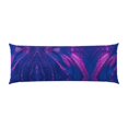 Body Pillow Cover with Zipper Neon Gradient Blue Cooling body pillow