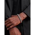 thumbnail image 3 of ChainsProMax Mens Chain Bracelet Stainless Steel Curb Chain Bracelet Men 10MM 19CM Wrist Chain Fathers Day Jewelry Gift, 3 of 8
