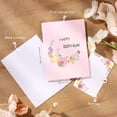 thumbnail image 3 of Pop Up Birthday Cards For Women&Wife, Beautiful Flowers and Monarch Butterfly, Elegant, Floral 3D Happy Birthday Greeting Cards, Ideal Gift for Mom, Sister, Her, Grandma, Aunt, Daughter, Stepmother, 3 of 6