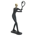 thumbnail image 1 of Escultura de figura deportiva de resina, estatua para el hogar o la oficina, colección única de adornos. Bádminton, 1 of 9