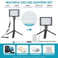 thumbnail image 6 of 2 Packs Portable USB LED Video Light with Mini Tripod Stand and Color Filters for Tabletop Dimmer: 10%- DC power input: USB 5v/2A, 6 of 7