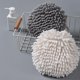 thumbnail image 5 of Pieces Hand Towels Bath Towels Kitchen Hand Towels Plush Absorbent Towels Hanging Hand Towel Terry Hand Towel Quick Dry Towel (White + Gray), 5 of 5