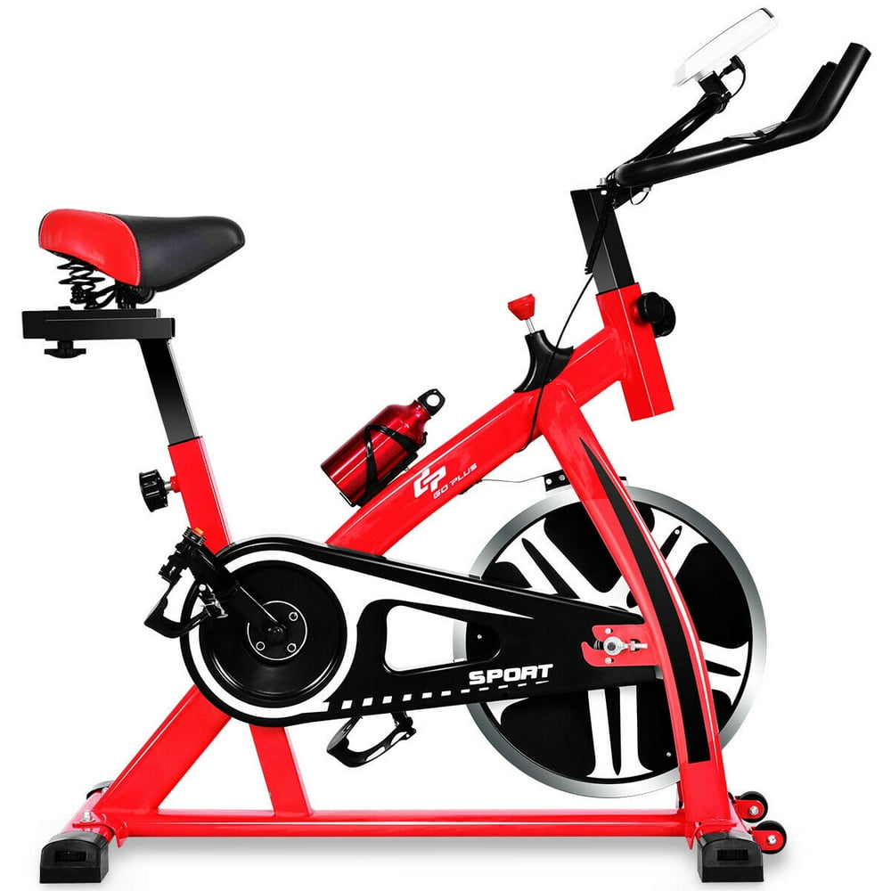 Costway Adjustable Exercise Bike Bicycle Cycling Cardio Fitness LCD