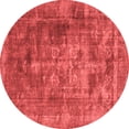 thumbnail image 1 of Ahgly Company Indoor Round Oriental Red Industrial Area Rugs, 4' Round, 1 of 4