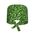 thumbnail image 6 of Scrub Caps Women Men - Glitter Adorable Green Soft Comfy Waterproof Adjustable Working Cap Scrub Hats Surgical Caps for Women Men With Sweatband, Nurse Caps for Women Men, 6 of 6