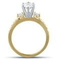 thumbnail image 2 of Pompeii 1 1/2 Ct Oval Diamond Engagement Ring 14k Yellow Gold Lab Grown (GH,SI1-SI2), 2 of 2