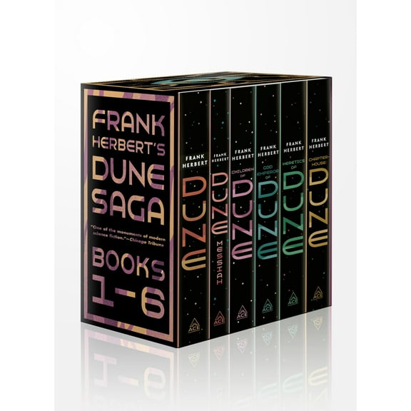 Frank Herbert's Dune Saga 6-Book Boxed Set: Dune, Dune Messiah, Children of Dune, God Emperor of Dune, Heretics of Dune, AndChapterhouse: Dune (Hardcover)