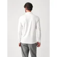 thumbnail image 2 of Faherty Men's White Movement Long Sleeve Polo Size Medium, 2 of 5