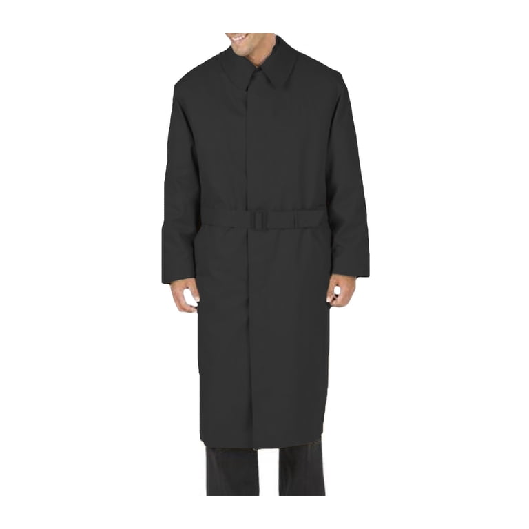 Mens Dress Coat 46 Inch Vent, Fly Front Coat With Split