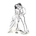 thumbnail image 2 of Holzner, Renate 12x14 White Modern Wood Framed Museum Art Print Titled - Romeo And Juliette, 2 of 4