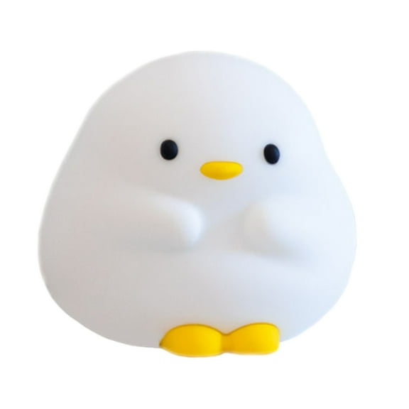 Cute Duck Lamp, 800mAh Duck Night Light,Silicone Squishy Nursery Bedside Lamp,USB Rechargeable Touch Table Lampfor Bedrooms, Living Room Decor Gift Toy
