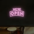 thumbnail image 4 of We're Open Arc Shape Sign (red, 21.5"(W)x13.5"(H)), 4 of 10