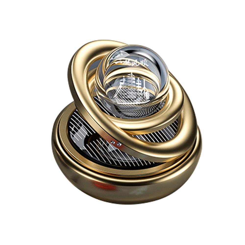 Houssem Aouar Car Air Freshener Double Ring Car Air Freshener Figurines Decor for Home Office