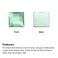 thumbnail image 4 of Unique Bargains Acrylic Flat Back Rhinestones Square Artificial Gemstone for Crafts Face Painting Jewelry Making Grass Green, 4 of 5