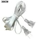 thumbnail image 5 of Cables de Extensión de Energía Cable Delgado 300/500 cm Cable Eléctrico Plano para Faroles LED, 5 of 5